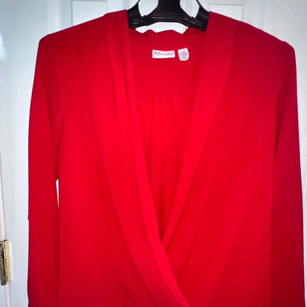 Kim Rogers Red blouse